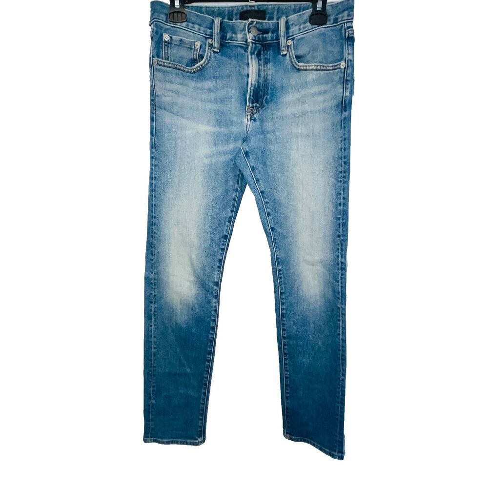 Uniqlo Jeans Mens 29x32 Fits 30x31 Redline Selvedge Whiskering Faded  Blue Denim